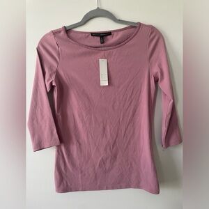 White House Black Market Pink Top